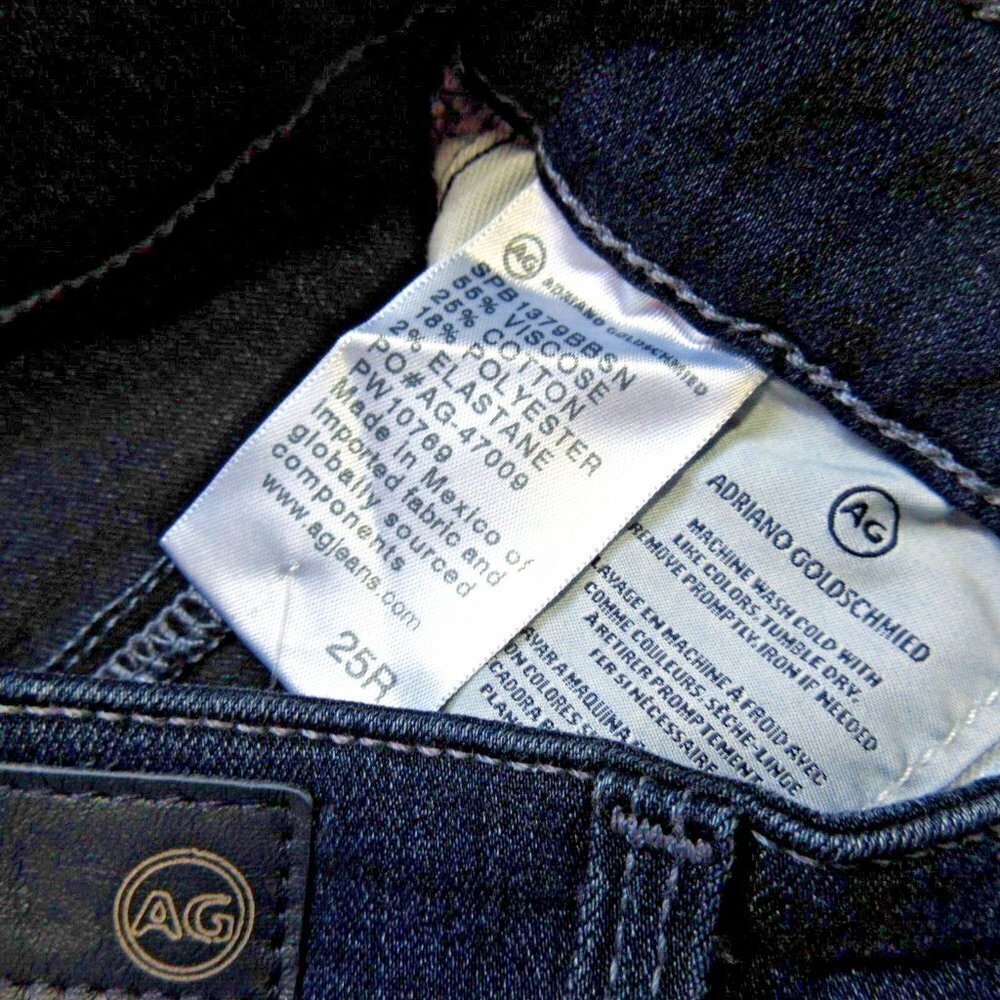 NWT Adriano Goldschmied AG Farrah Skinny in Blue Basin Stretch Jeans 25 - Picture 4 of 6